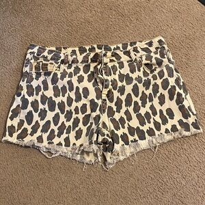 Leopard Print Women Shorts